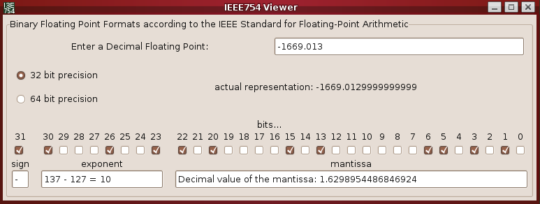 ieee decimal floating point standard calculator